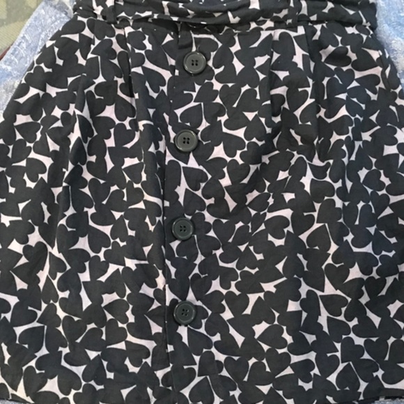 H&M Printed Heart Tie-front Skirt - Size 10 - Picture 4 of 6